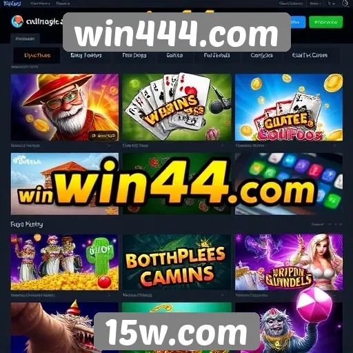 Plataforma de jogos win444.com oferece grande variedade de opções